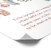 Poster Capsule de vêtements de Noël pour un joyeux petit (Coin)