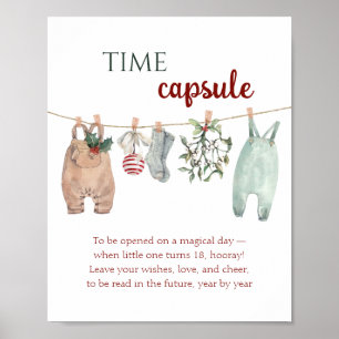 Poster Capsule de vêtements de Noël pour un joyeux petit