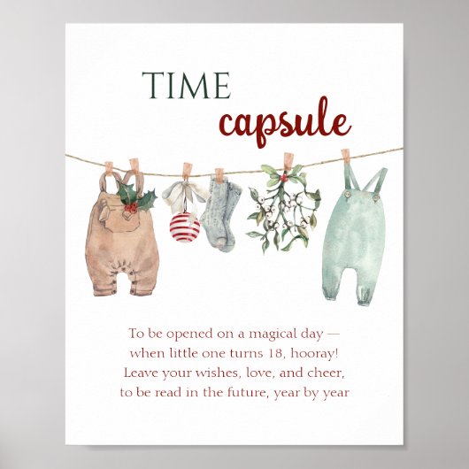 Poster Capsule de vêtements de Noël pour un joyeux petit (Devant)