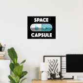 Poster Capsule spatiale (Bureau à domicile)
