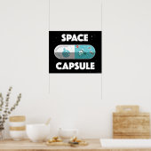 Poster Capsule spatiale (Cuisine)