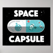 Poster Capsule spatiale (Devant)