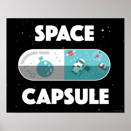 Poster Capsule spatiale (Devant)