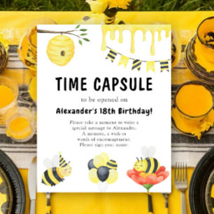 Poster Capsule temporel de la journée de l'abeille à l'aq