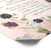 Poster Capsule Temporel Strawberry Berry Premier 1er Ann (Coin)