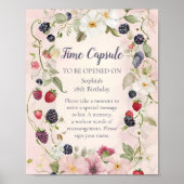 Poster Capsule Temporel Strawberry Berry Premier 1er Ann (Devant)