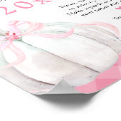 Poster Capsule Temporelle 1er Anniversaire Fille Citrouil (Coin)