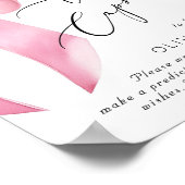 Poster Capsule Temporelle Anniversaire Ruban Rose (Coin)