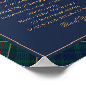 Poster Capsule Temporelle Cheval à Bascule Tartan Bleu (Coin)