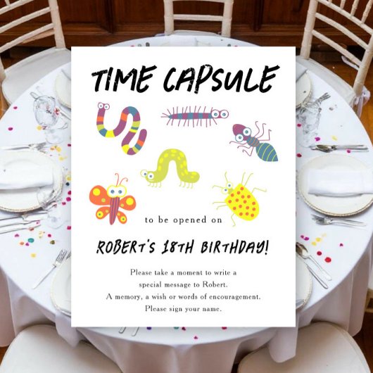 Poster Capsule temporelle de Bugs pour son 1er anniversai