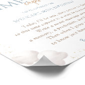 Poster Capsule Temporelle de Fusée pour Anniversaire Spat (Coin)