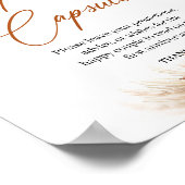 Poster Capsule temporelle de pampas en terre cuite tropic (Coin)