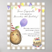 Poster Capsule temporelle de pomme de terre 1er anniversa (Devant)