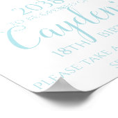 Poster Capsule Temporelle de Winter ONEderland Signe Bleu (Coin)