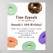 Poster Capsule temporelle Donuts 1er anniversaire (Devant)