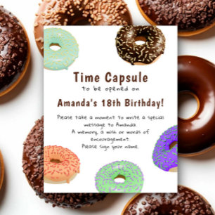 Poster Capsule temporelle Donuts 1er anniversaire