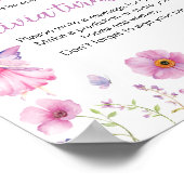 Poster Capsule Temporelle Fée Fleurie Papillon Anniversai (Coin)