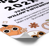 Poster Capsule Temporelle Groovy Épouvantable Anniversair (Coin)