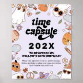 Poster Capsule Temporelle Groovy Épouvantable Anniversair (Devant)