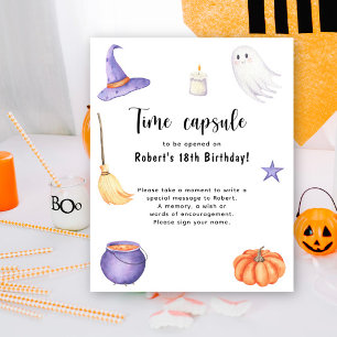 Poster Capsule temporelle Halloween Spooky One 1er annive