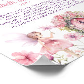Poster Capsule Temporelle Jardin de Fées Floral (Coin)