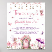 Poster Capsule Temporelle Jardin de Fées Floral (Devant)