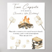 Poster Capsule temporelle S'more pour le 1er anniversaire (Devant)
