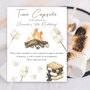 Poster Capsule temporelle S'more pour le 1er anniversaire