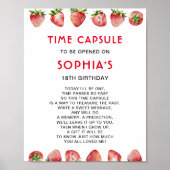 Poster Capsule Temporelle Strawberry 1er Anniversaire (Devant)