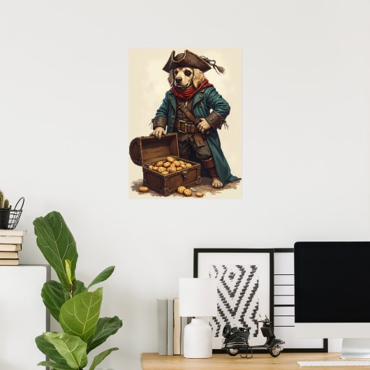 Poster Captain Sniffbeard: Bacon Before Gold Always (Bureau à domicile)