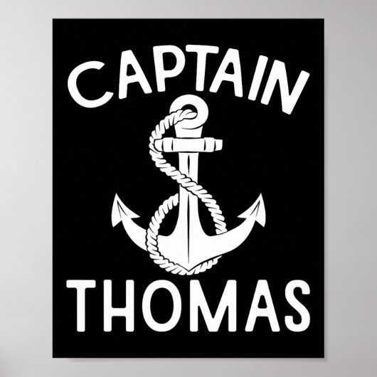 Poster Captain Thomas Anchor Yacht Boating Ship Boat  (Devant)