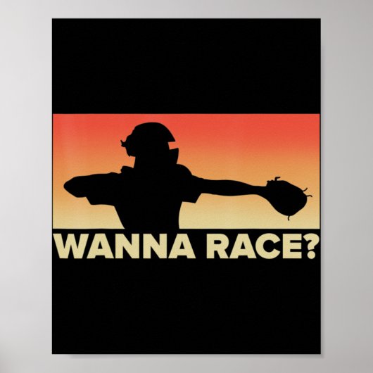Poster Capteur de baseball Wanna Race cadeau, Baseball ca (Devant)