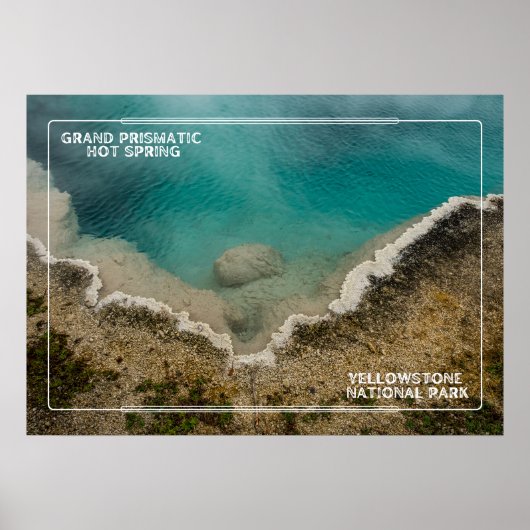Poster Captivant Grand Prismatic Yellowstone (Devant)