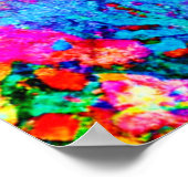 Poster Captivation des jeux de couleurs du Motif Abstrait (Coin)