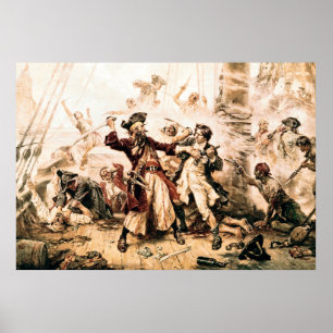 Poster Capture, Barbe noire pirate, Revenge de la reine A