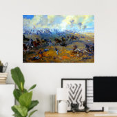 Poster Capture de la batterie de Ricketts Sidney E. King  (Bureau à domicile)