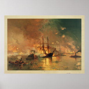 Poster Capture de la guerre civile américaine de la Nouve