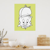 Poster Capture de la tête ELMER FUDD™ (Cuisine)