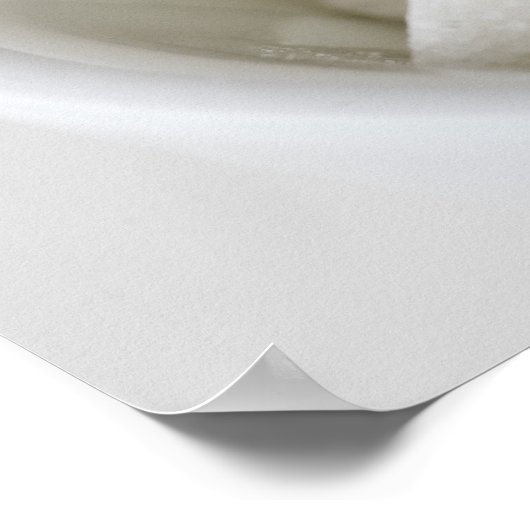 Poster Capture de studio de cubes de sucre dans un bol (Coin)