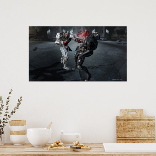 Poster Capture d'écran : Cyborg vs Batman (Cuisine)