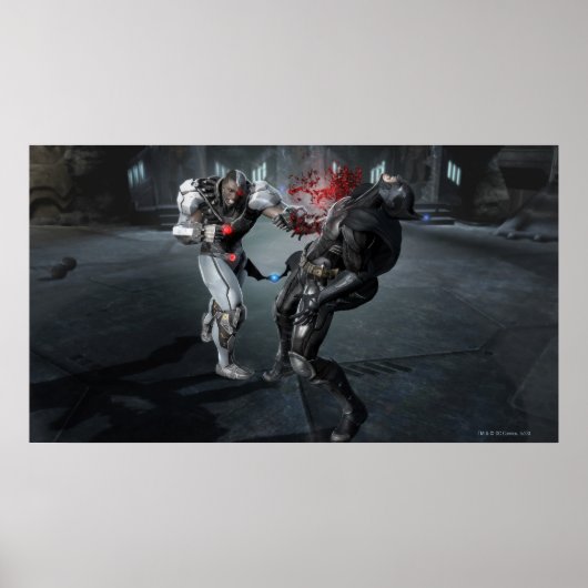 Poster Capture d'écran : Cyborg vs Batman (Devant)