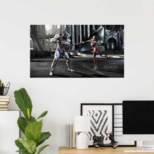 Poster Capture d'écran : Cyborg vs Harley (Bureau à domicile)