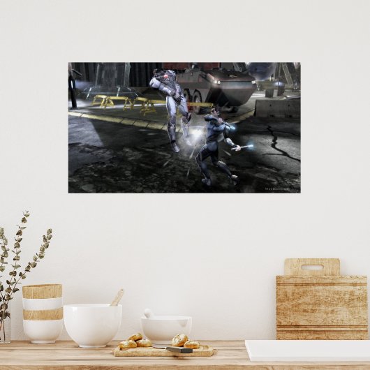 Poster Capture d'écran : Cyborg vs Nightwing 3 (Cuisine)