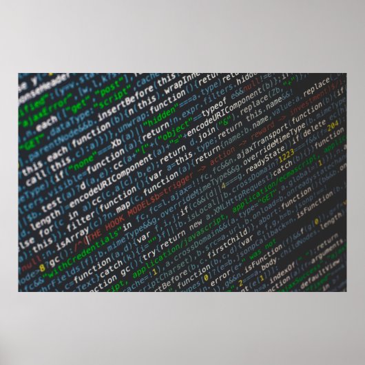 Poster Capture d'écran des codes source (Devant)