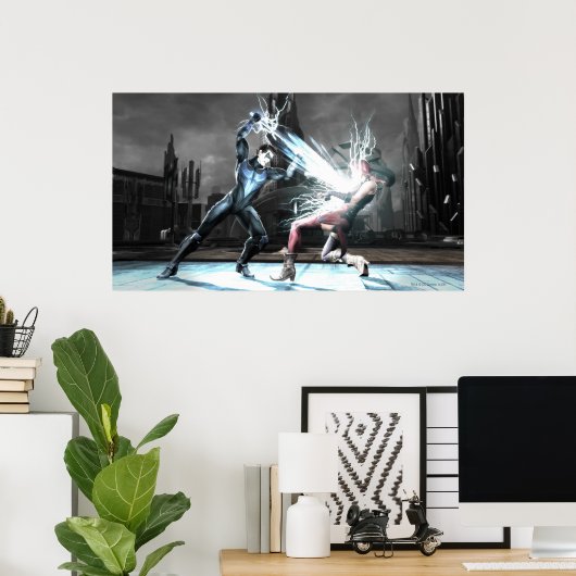 Poster Capture d'écran : Nightwing vs harley (Bureau à domicile)