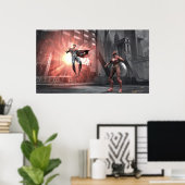 Poster Capture d'écran : Superman vs Flash (Bureau à domicile)