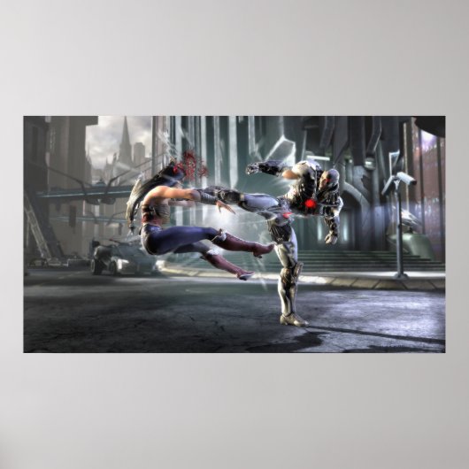 Poster Capture d'écran : Wonder Woman vs Cyborg (Devant)