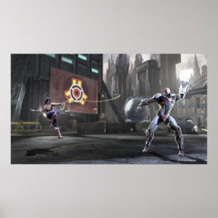 Poster Capture d'écran : Wonder Woman vs Cyborg 2