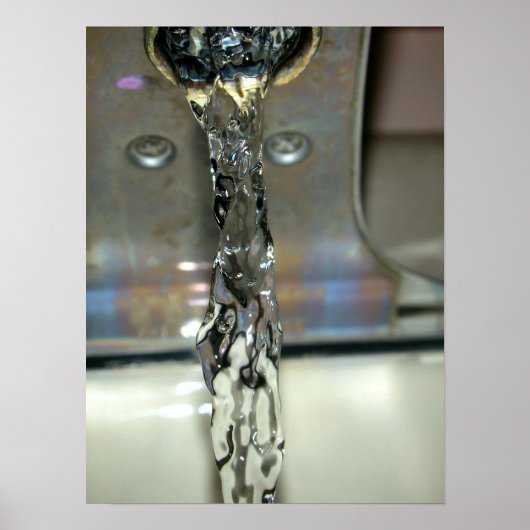 Poster Capture des chutes d'eau de puits (Devant)