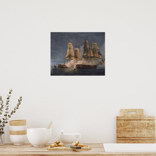 Poster Capture des Thétis par HMS Amethyst, 10 novembre (Cuisine)